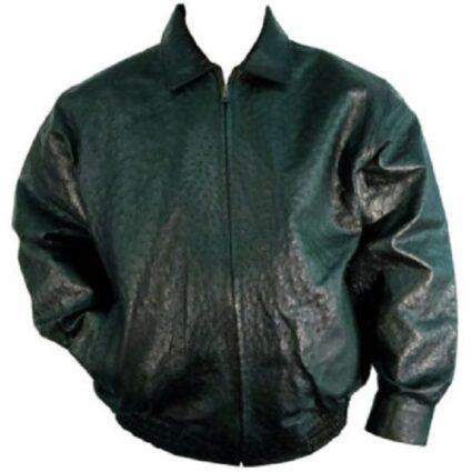 Mens Bernini Ostrich Leather Jacket