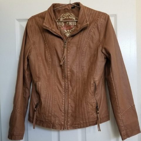 Womens Big Chill Vintage Leather Jacket
