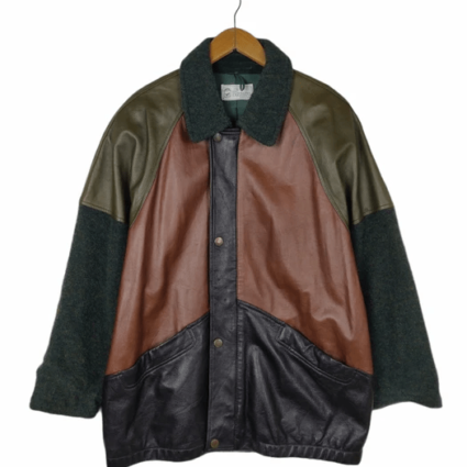 Italy Patchwork Bizzarro Luxury Leather Jacket