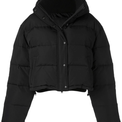 Mens Release 03 Cropped Black Puffer Jacket
