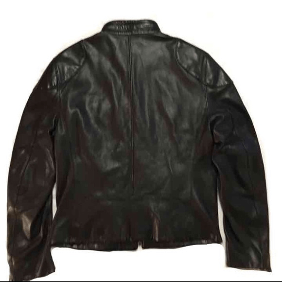 Mens Ralph Lauren Black Label Leather Jacket - A2 Jackets