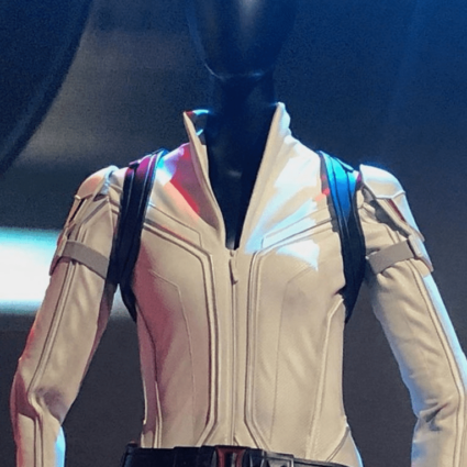 Scarlett Johansson Black Widow White Jacket