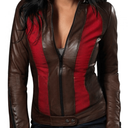 Abigail Whistler Blade Trinity Jessica Biel Leather Jacket