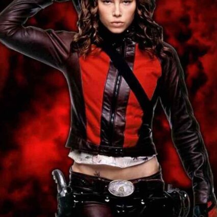 Trinity Abigail Blade Jessica Biel Leather Jacket