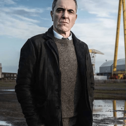 James Nesbitt TV Series Bloodlands DCI Tom Brannick Leather Jacket