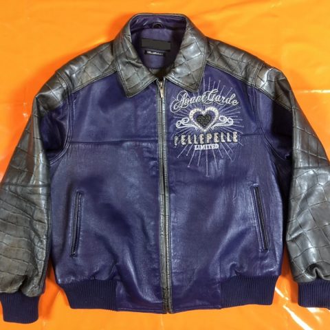 Mens Pelle Pelle Purple Leather Jacket