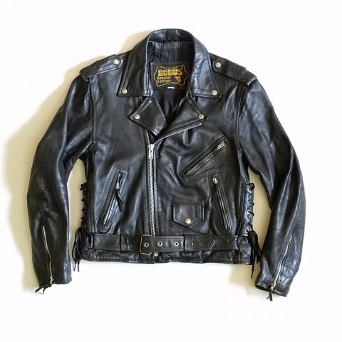 Mens Bonus Biker Leather Jacket