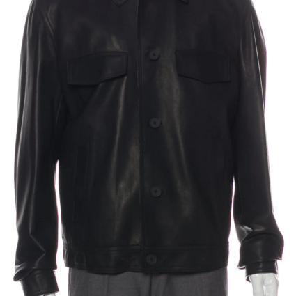 Bottega Veneta Calf Light Wear Leather Jacket