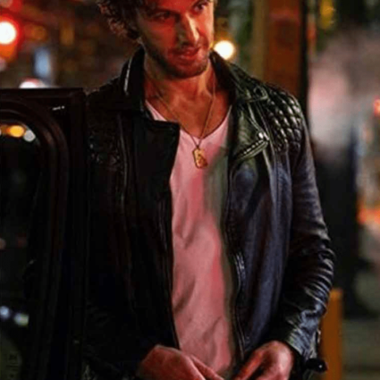 Sex Life Adam 2021 Brad Simon TV-Series Demos Leather Jacket