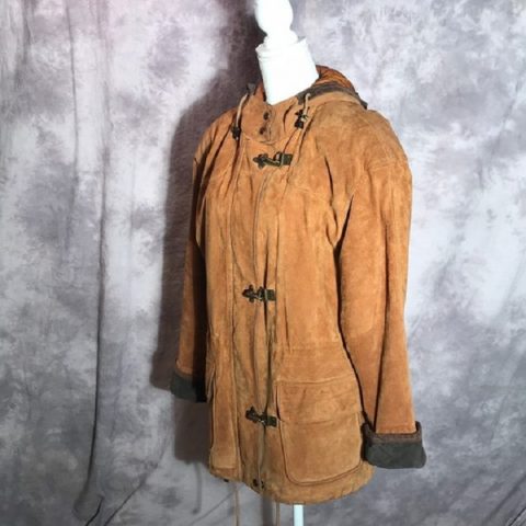 Womens Fashion Vintage Braefair Leather Coat