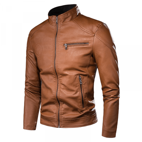 Men Autumn Brand New Vintage Leather Jacket