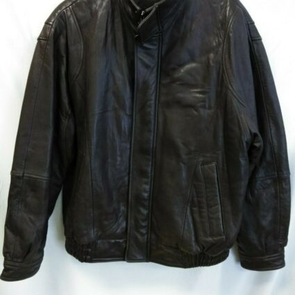 Brandini Le Collezioni Bomber Leather Jacket