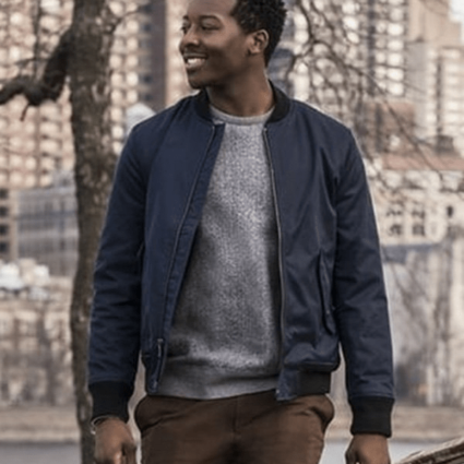 Mens Hall God Friended Me Brandon Micheal Bomber Jacket