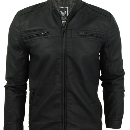 Mens Brave Soul Bikers Leather Jacket