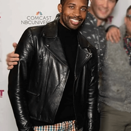 Mens Doug Locke Josh Breaking Fast 2021 Black Leather Jacket