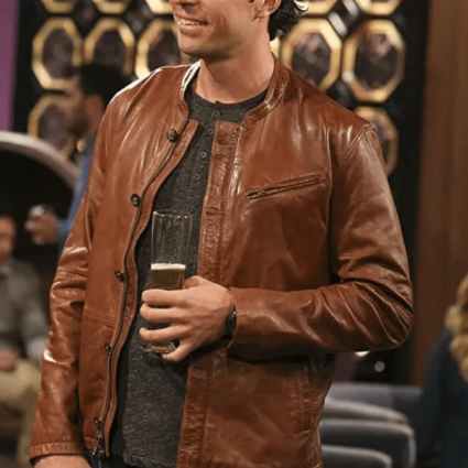 Zack Johnson Tv Series The Big Bang Theory Brian Thomas Smith Leather Jacket