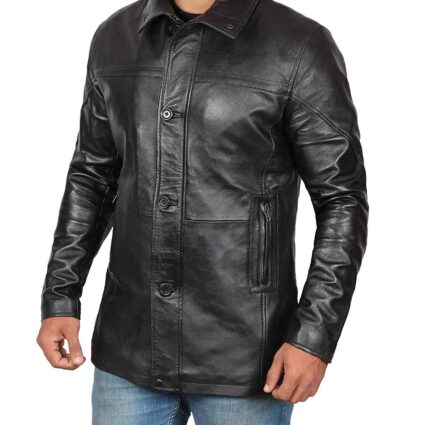 Bristol Genuine Black Leather Jacket