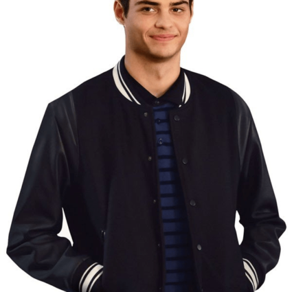 The Perfect Date Mens Brooks Rattigan Black Varsity Jacket