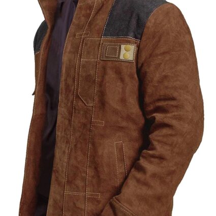 Brand New Brown Slimfit Wars Suede Leather Jacket