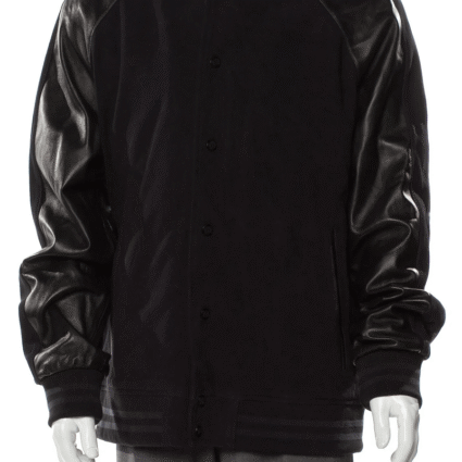 Bruno Magli Varsity Colorblock Leather Jacket