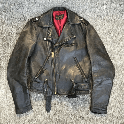 Mens Buco Vintage Horsehide Motorcycle Leather Jacket