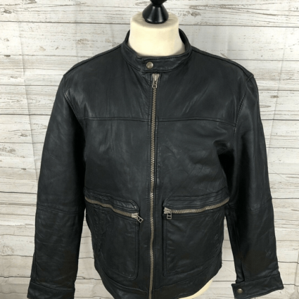 Men’s Burton Bomber Leather Jacket