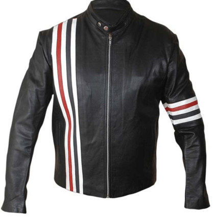 Captain America Rider Us Flag Johnny Leather Jacket