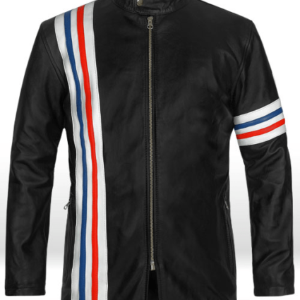 Mens Captain America Leather Jacket