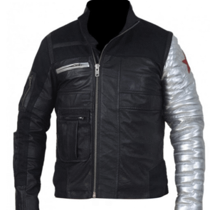 Captain America Civil War Bucky Barnes Leather Jacket