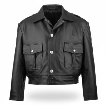 Chicago Police Leather Black Jacket