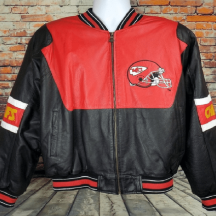 Mens Kansas City Chiefs Leather Jacket