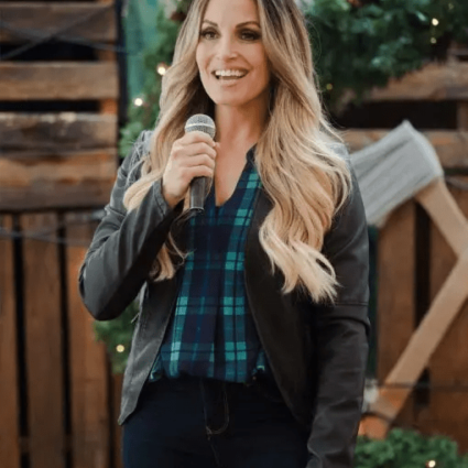 Marie Christmas In The Rockies Trish Stratus Leather Jacket