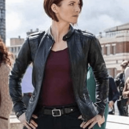 Womens Alex Danvers Supergirl Chyler Leigh Black Leather Jacket