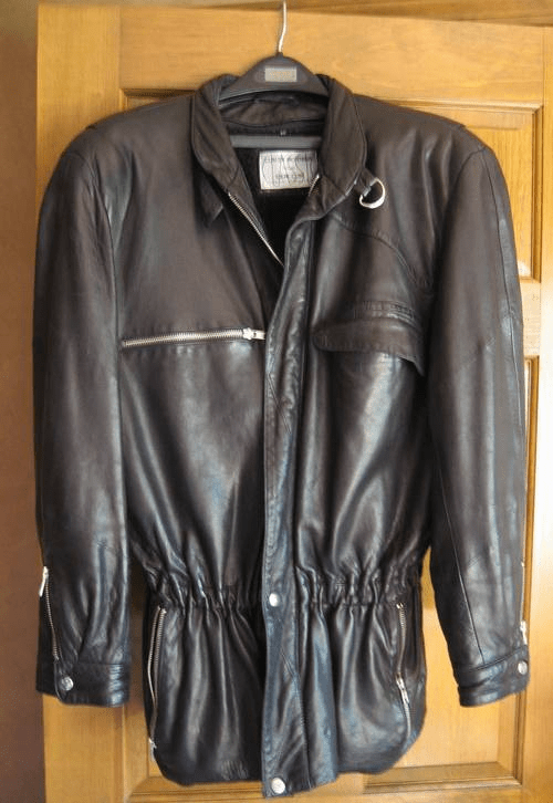 Claude Montana Mens Black Leather Jacket - A2 Jackets