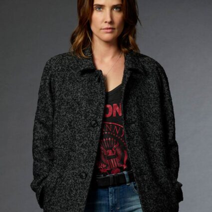 Cobie Smulders Stumptown Ash Grey Long Coat