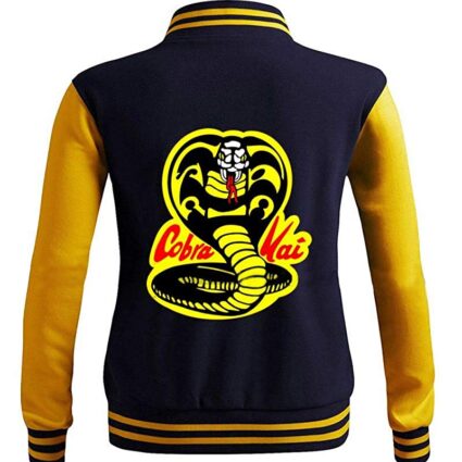 Cobra Kai 80s Karate Film Snake Logo Men’s Varsity Wool Jacket