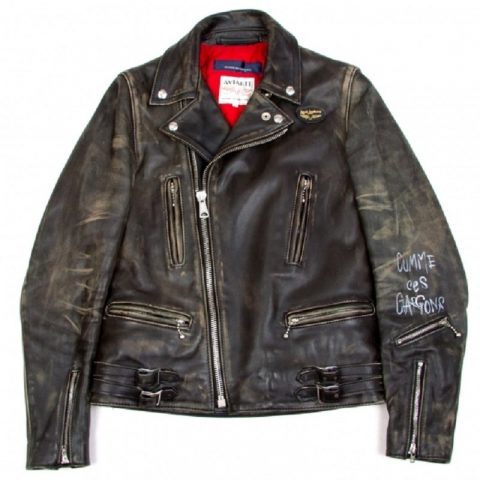 Mens Fashion Comme Des Garcons Leather Jacket