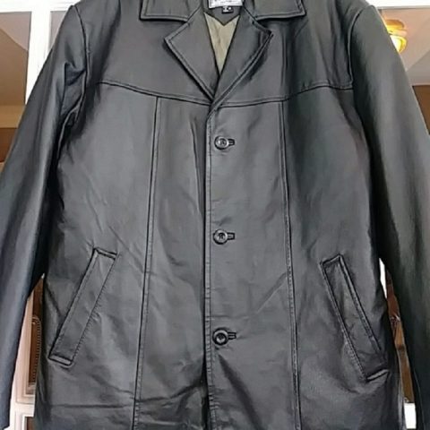 New Men’s Fashion Cougar Black Leather Jacket