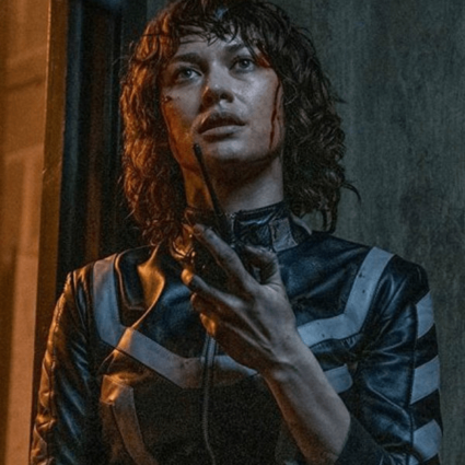 The Courier Olga Kurylenko Motorcycle Leather Jacket