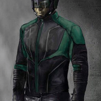 Mens John Diggle Crisis On Infinite Earths Leather Jacket