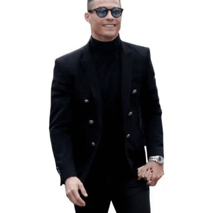 Cristiano Ronaldo Double Breasted Wool Blazer