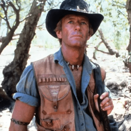 Paul Hogan Crocodile Dundee Brown Leather Vest