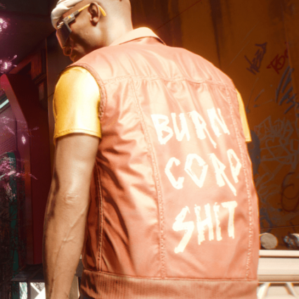 Cyberpunk 2077 Burn Corp Shit Vest