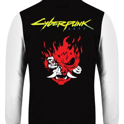 Cyberpunk 2077 Varsity Black & White Jacket