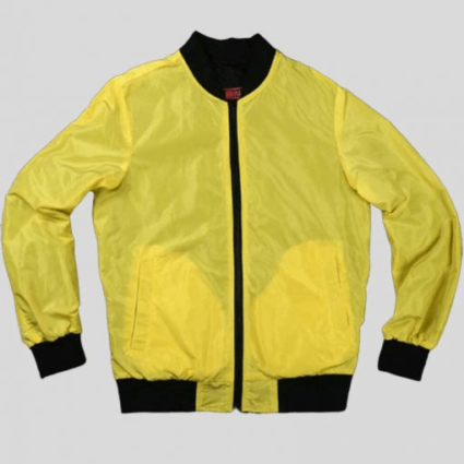 Cyberpunk Samurai 2077 Yellow Bomber Jacket