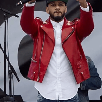 Beatz Empire DJ Swizz Biker Leather Jacket