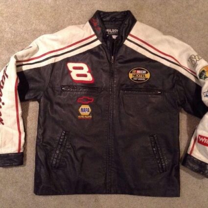 Mens Dale Earnhardt Jr Budweiser Leather Jacket