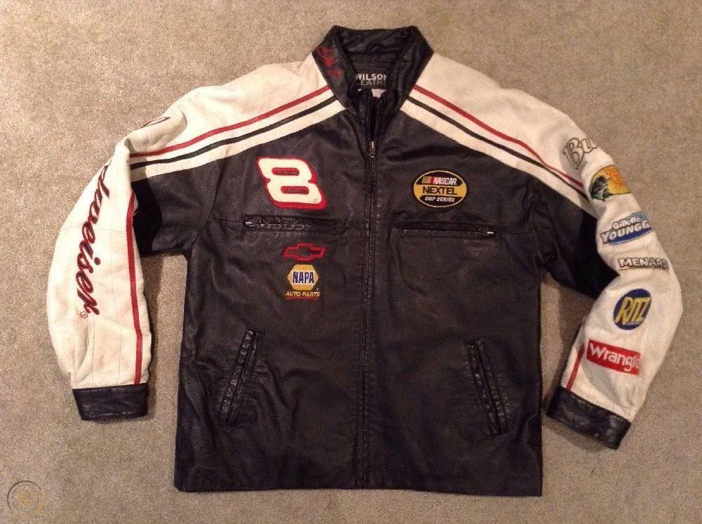 Mens Dale Earnhardt Jr Budweiser Leather Jacket - A2 Jackets