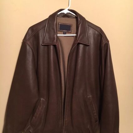 Mens Daniel Cremieux Brown Leather Jacket