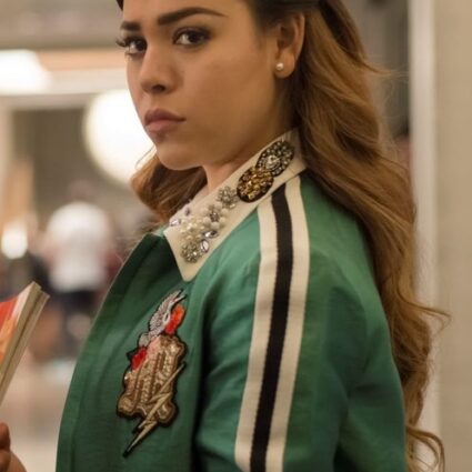 Danna Paola Elite Season 2 Green Varsity Jacket
